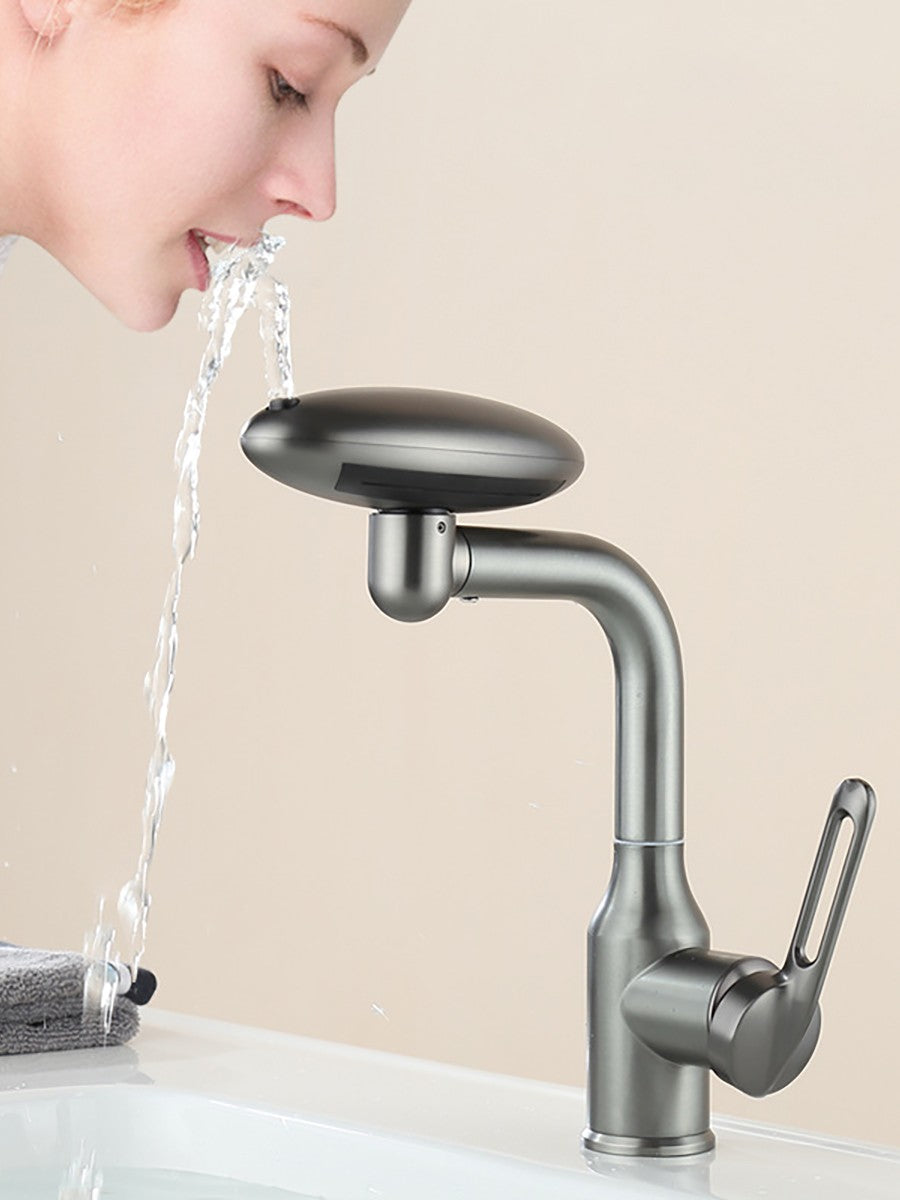 Multifunctional Waterfall Basin Faucet, 4-Spray Modes with Ou