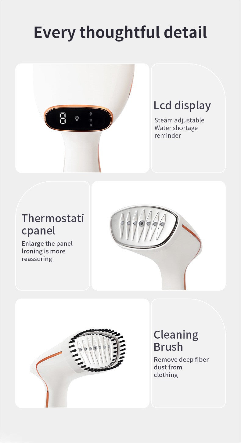 1800W Portable Hanging Steam Iron, Touch Screen Control, Preheats