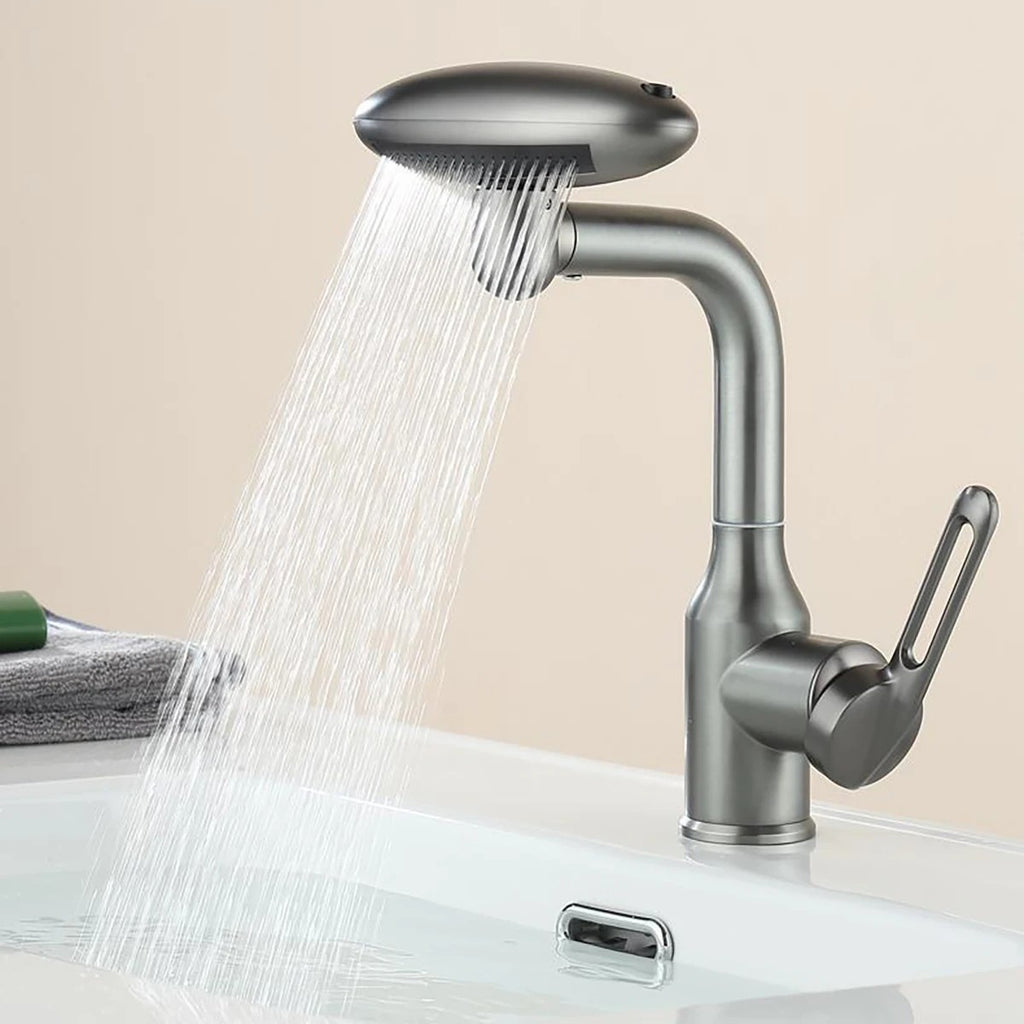 Multifunctional Waterfall Basin Faucet, 4-Spray Modes with Ou