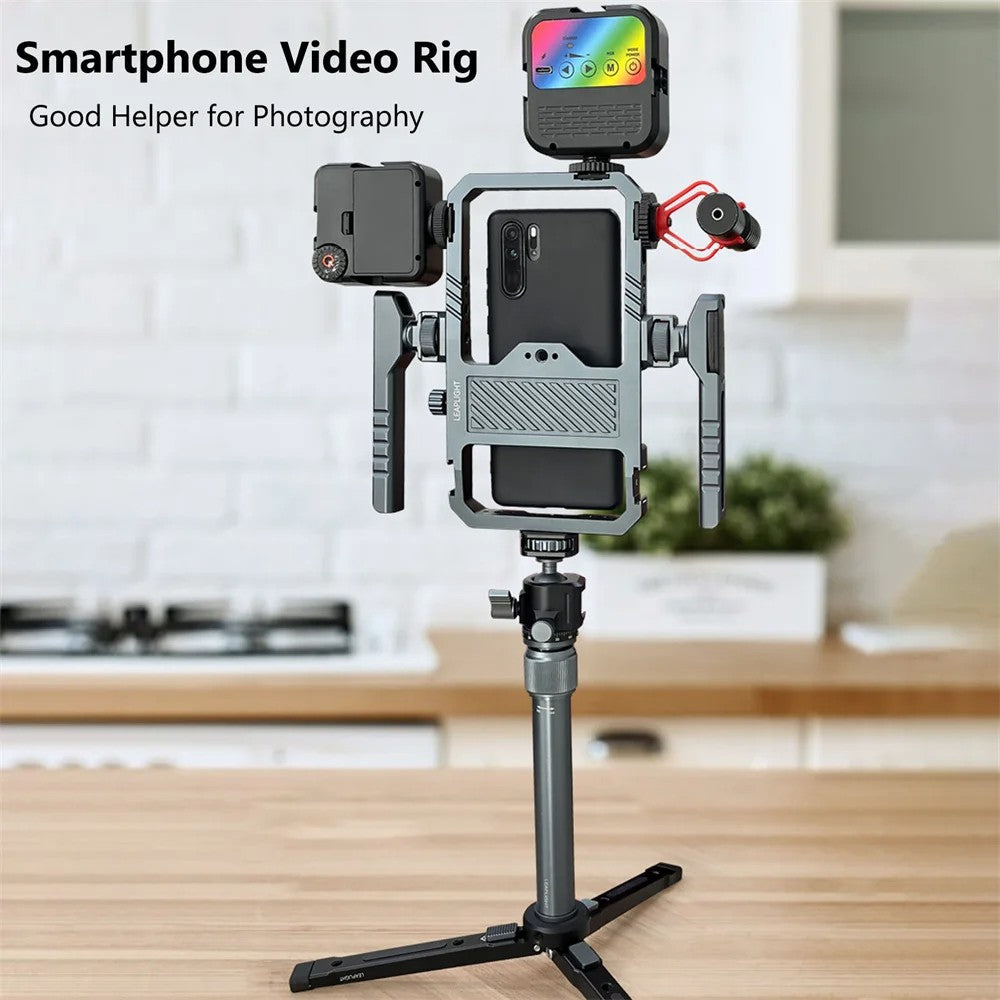 Estabilizador Universal Metálico para Teléfono con Agarre y Soporte para iPhone