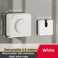 Tendedero de Ropa para Interiores y Exteriores, Retráctil y con Almacenamiento O