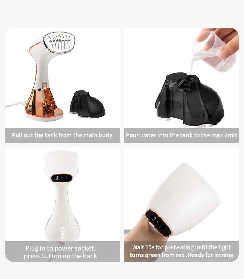 1800W Portable Hanging Steam Iron, Touch Screen Control, Preheats