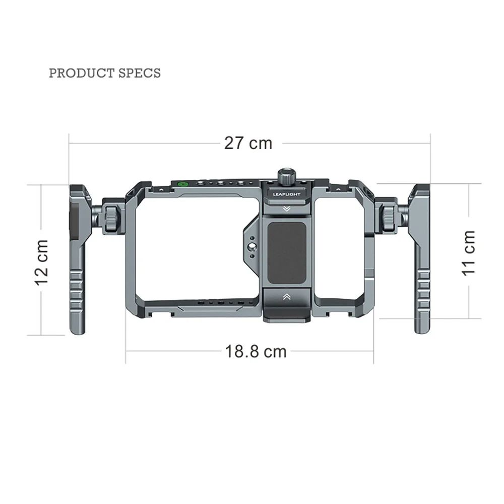 Estabilizador Universal Metálico para Teléfono con Agarre y Soporte para iPhone