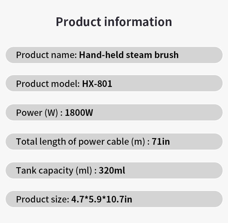 1800W Portable Hanging Steam Iron, Touch Screen Control, Preheats