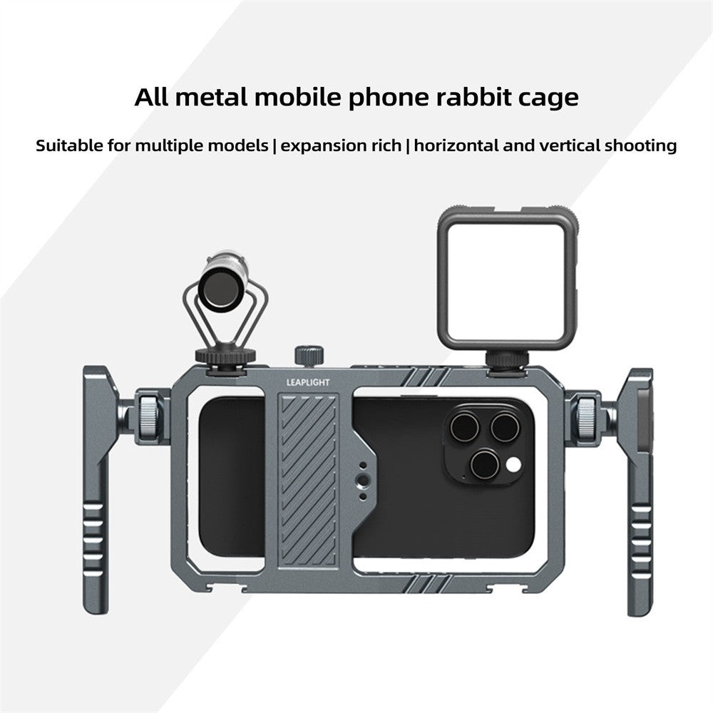 Estabilizador Universal Metálico para Teléfono con Agarre y Soporte para iPhone