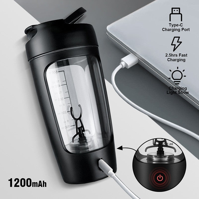 Vaso Mezclador Eléctrico Automático de 500 ml para Proteína en Polvo, Botella Me