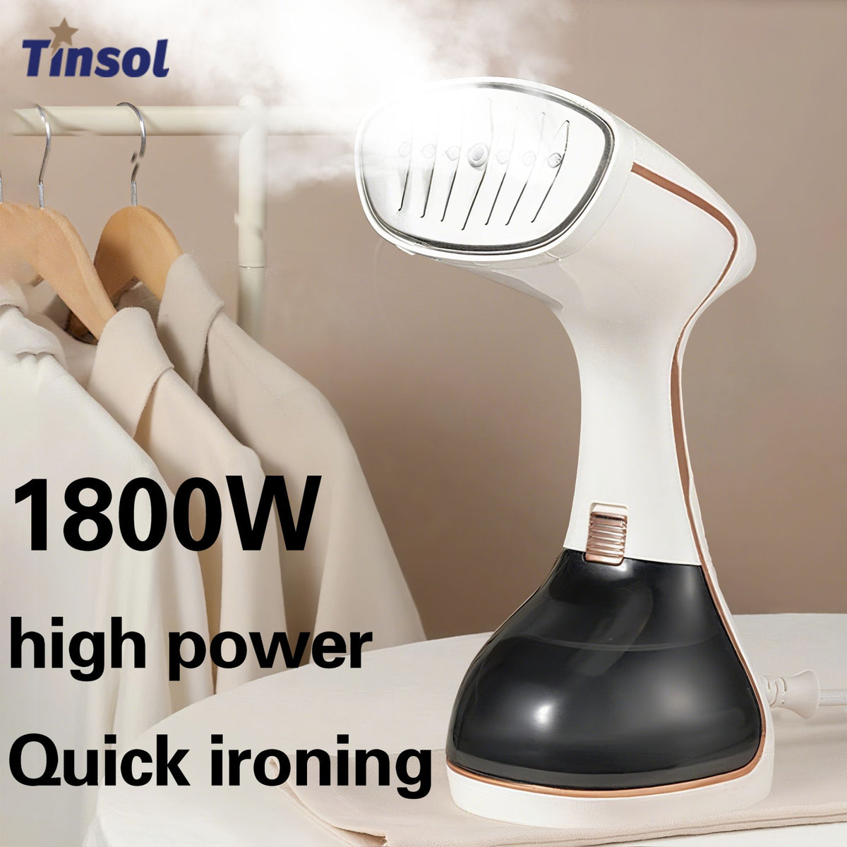 1800W Portable Hanging Steam Iron, Touch Screen Control, Preheats