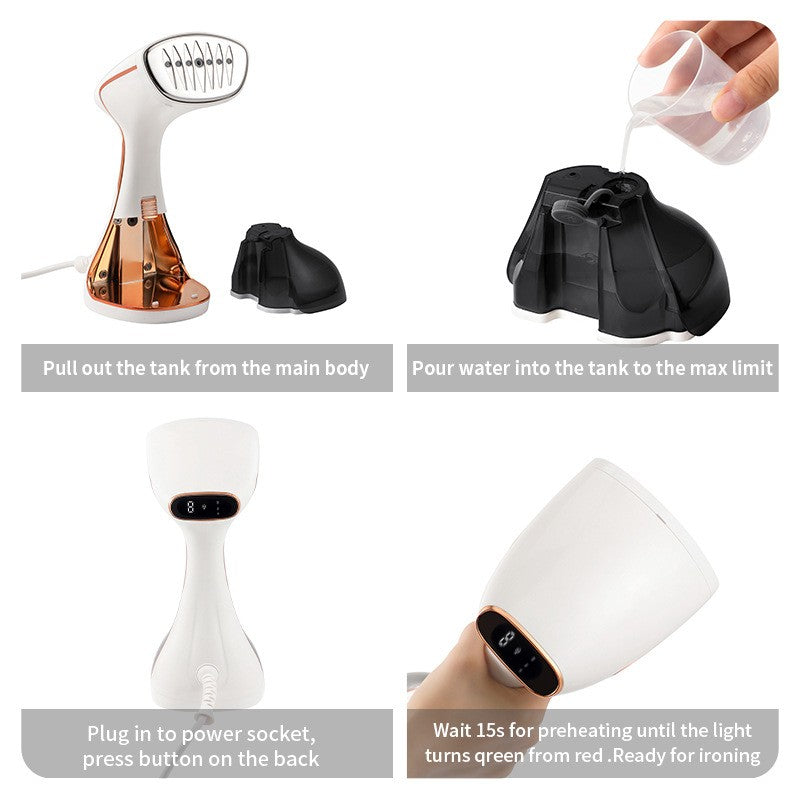 1800W Portable Hanging Steam Iron, Touch Screen Control, Preheats
